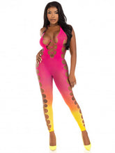 Load image into Gallery viewer, Ombre Footless Bodystocking - One Size Juniors - Sunset
